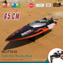 Barco RC modelo 65 cm preto 35 kmh grande alta velocidade barco rc